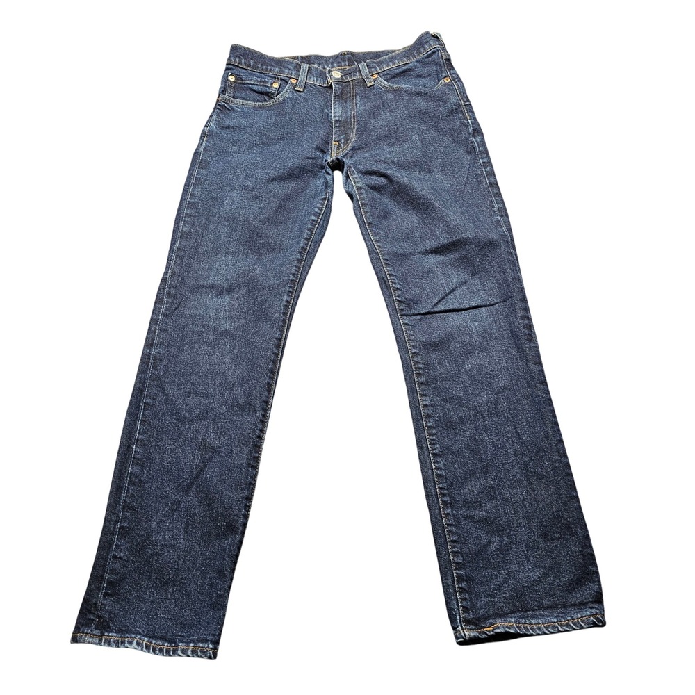 Levis Premium 514 Straight Fit Jeans Mens 31x30 Dark Wash Blue Workwear Everyday